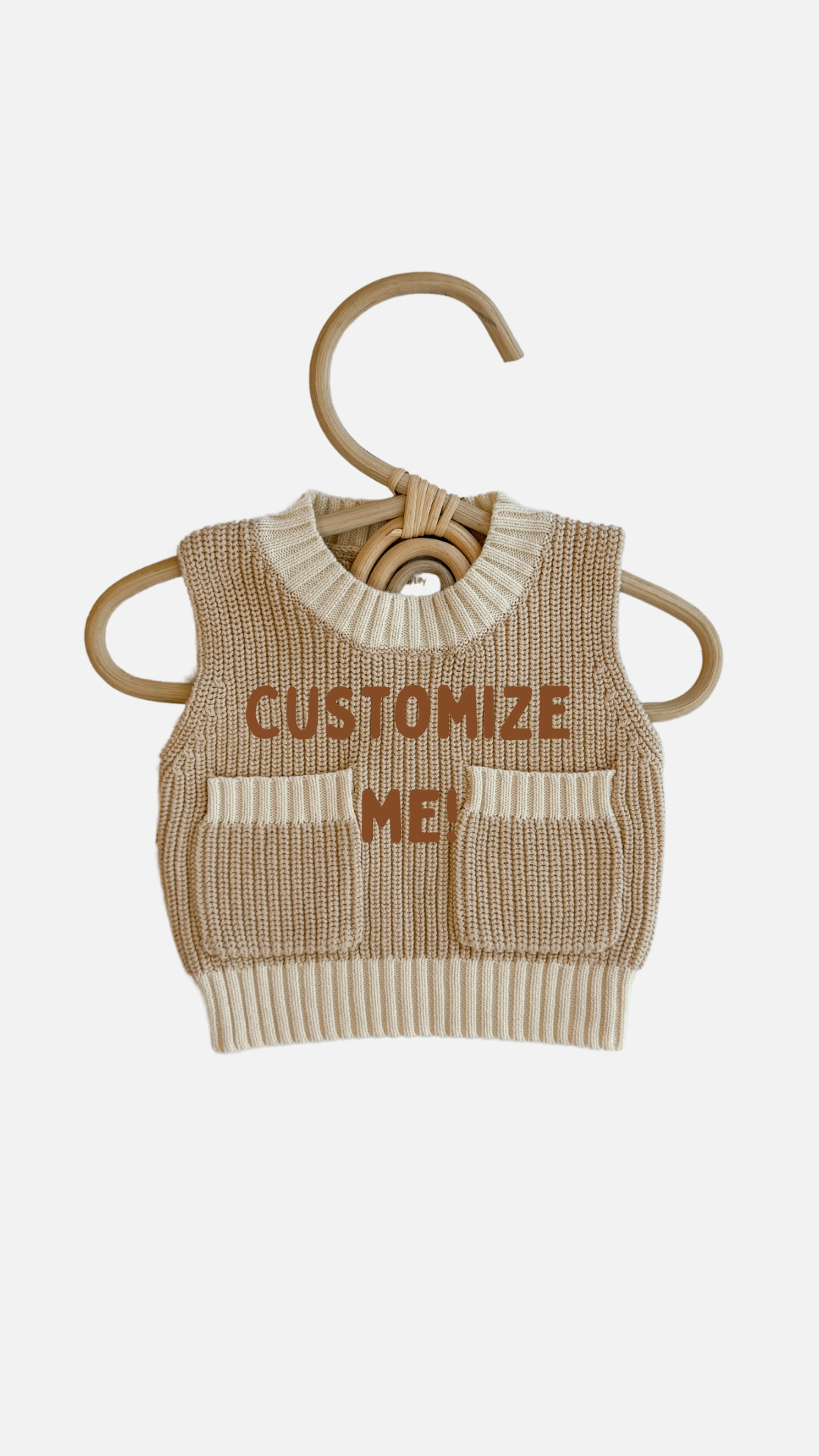 Custom Sweater Vest: Sand Dunes