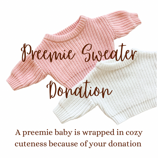 Donate a Preemie sweater to the NICU
