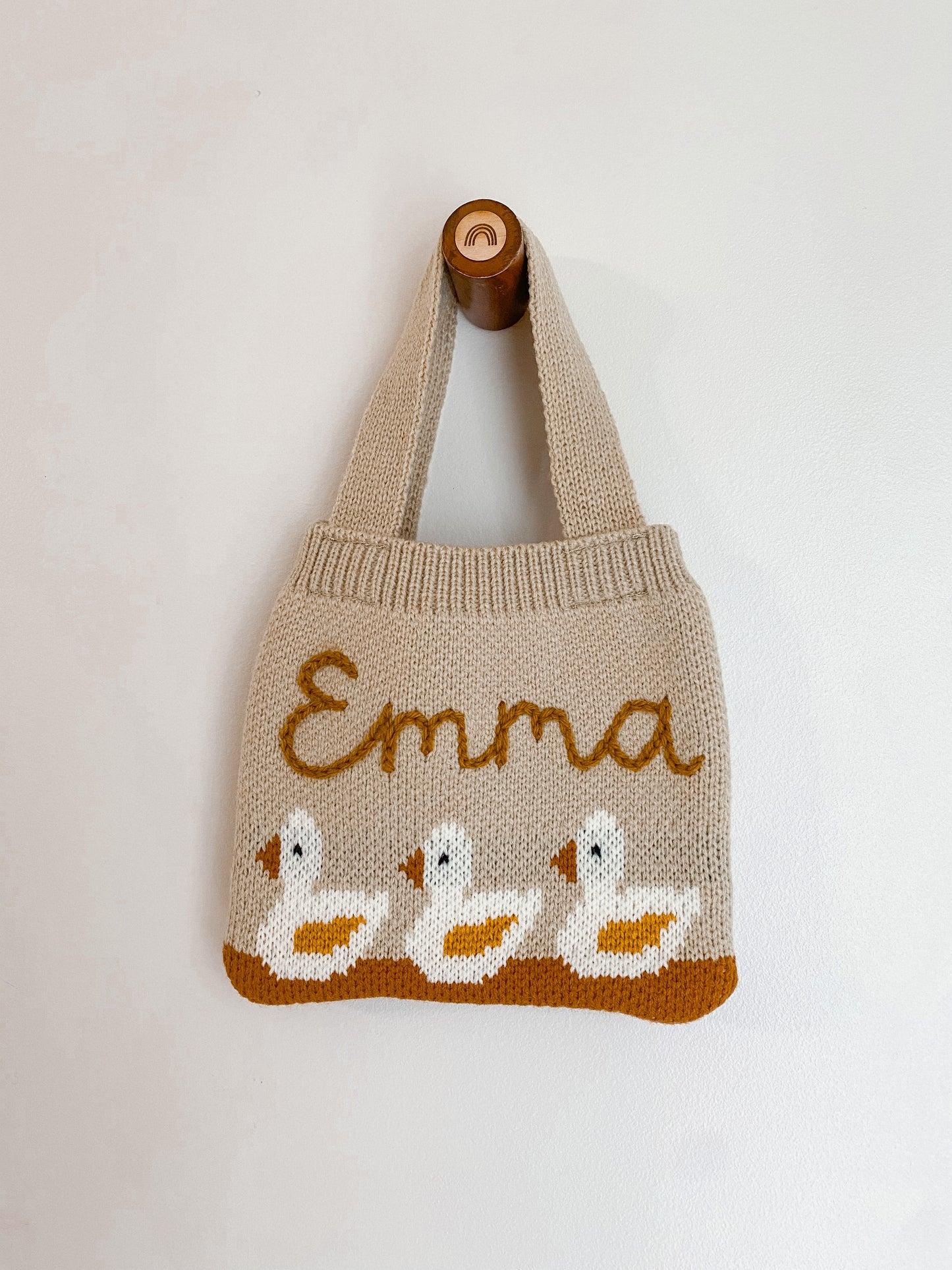 Custom Embroidered Duck Purse