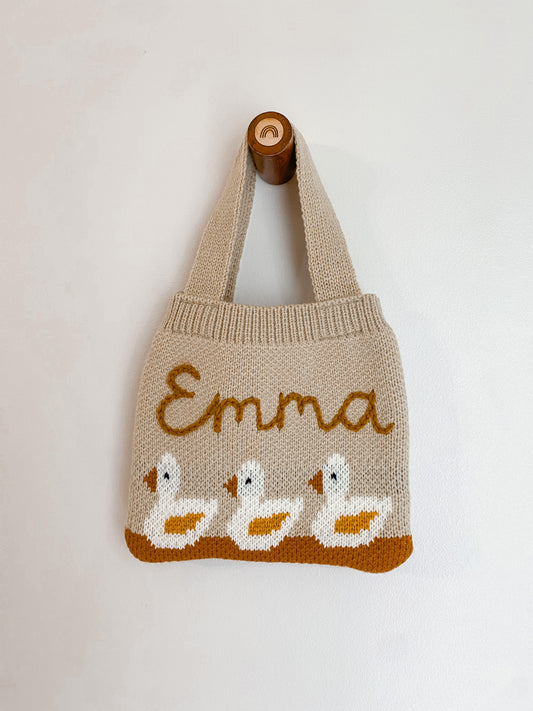 Custom Embroidered Duck Purse