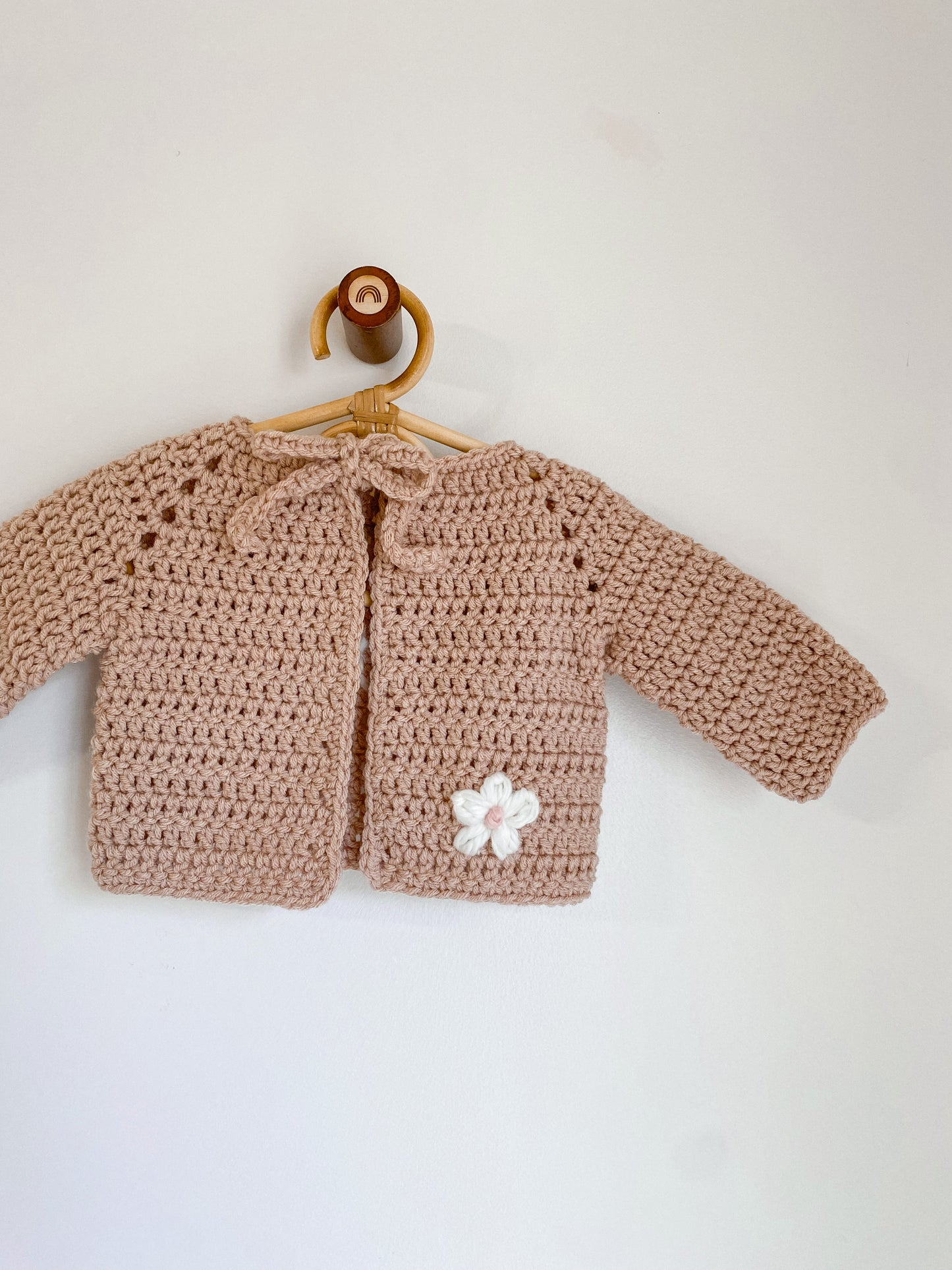 Custom hand crocheted cardigan