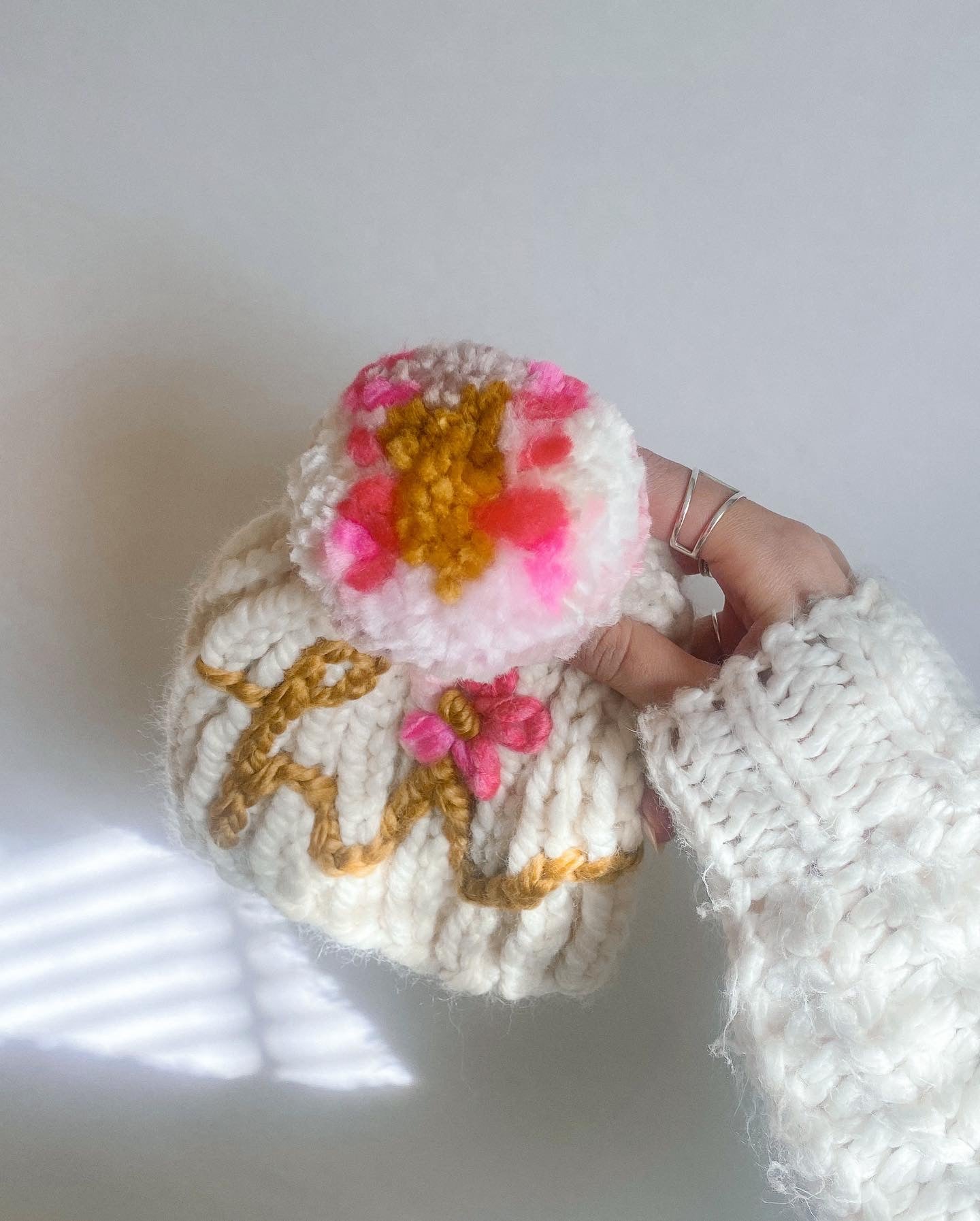 Embroidered baby hat