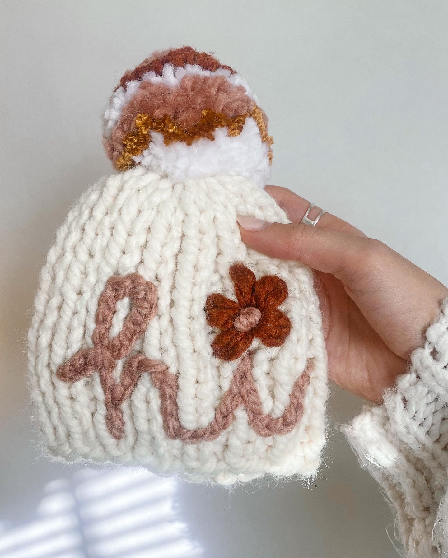 Embroidered baby hat